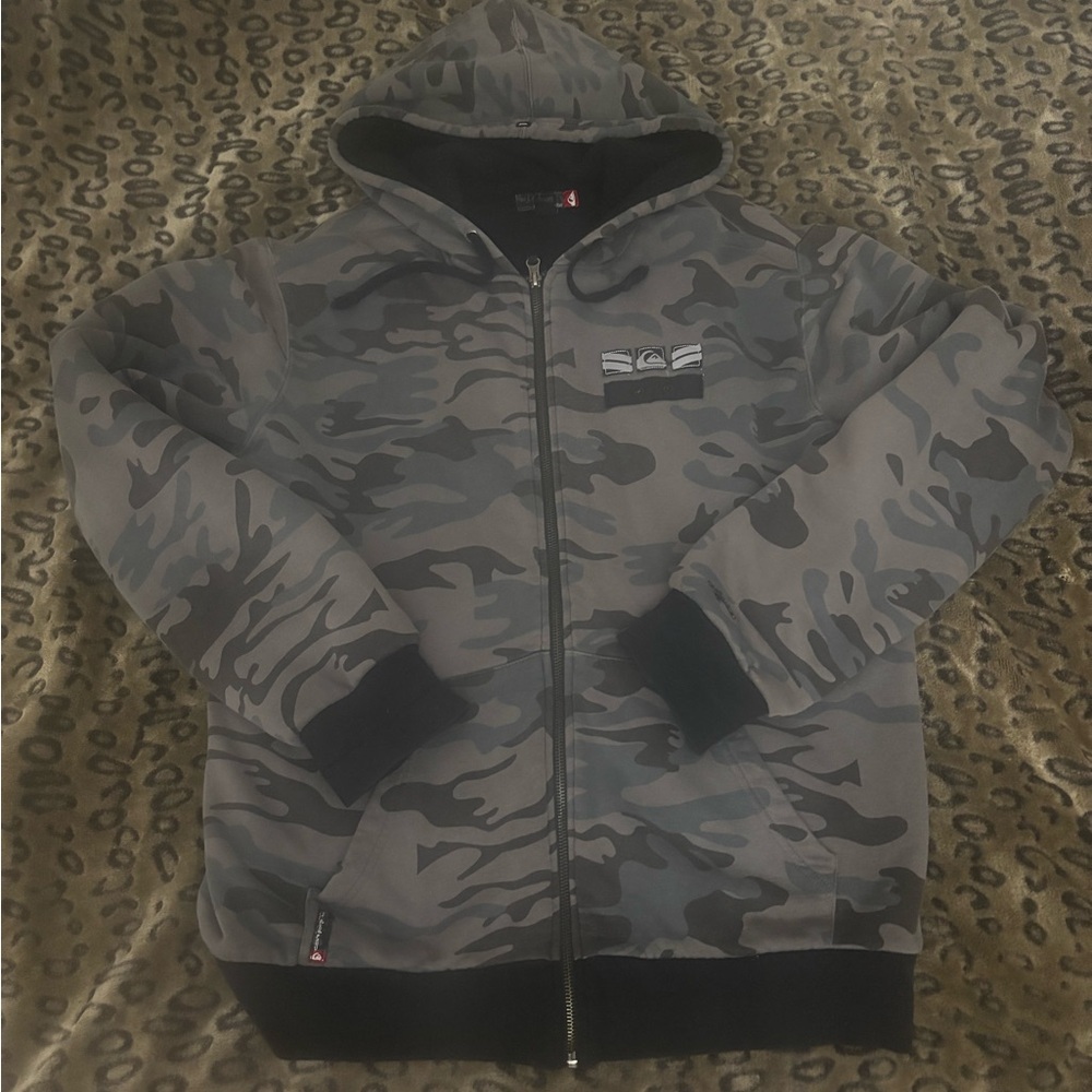 Camouflage Zip-Up Hoodie